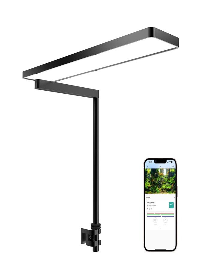 FZONE Solo Series Nano LED Aquarium Light, Full Spectrum and Dimmable, App-Controlled, for Freshwater and Planted Tanks - Image 1